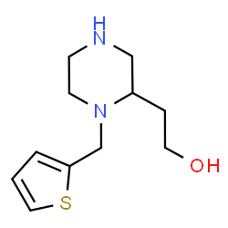 ChemSpider 2D Image | 1-(2-Thienylmethyl)-2-piperazineethanol | C11H18N2OS