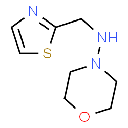 ChemSpider 2D Image | N-(1,3-Thiazol-2-ylmethyl)-4-morpholinamine | C8H13N3OS