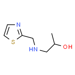 ChemSpider 2D Image | 1-[(Thiazol-2-ylmethyl)-amino]-propan-2-ol | C7H12N2OS