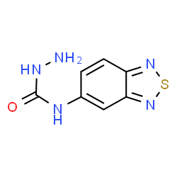 ChemSpider 2D Image | N-(2,1,3-Benzothiadiazol-5-yl)hydrazinecarboxamide | C7H7N5OS