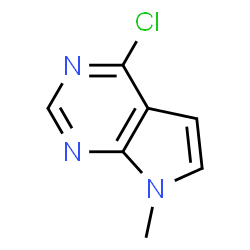 ChemSpider 2D Image | 4-Chloro-7-methyl-7H-pyrrolo[2,3-d]pyrimidine | C7H6ClN3