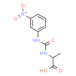ChemSpider 2D Image | N-[(3-Nitrophenyl)carbamoyl]alanine | C10H11N3O5