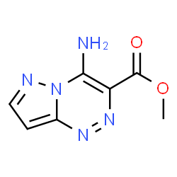 ChemSpider 2D Image | Methyl 4-aminopyrazolo[5,1-c][1,2,4]triazine-3-carboxylate | C7H7N5O2