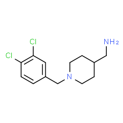 ChemSpider 2D Image | 1-[1-(3,4-Dichlorobenzyl)-4-piperidinyl]methanamine | C13H18Cl2N2