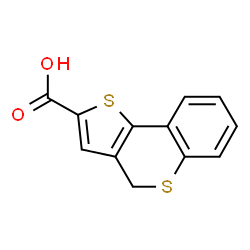 ChemSpider 2D Image | 4H-Thieno[3,2-c]thiochromene-2-carboxylic acid | C12H8O2S2