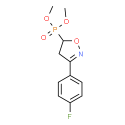 ChemSpider 2D Image | Dimethyl [3-(4-fluorophenyl)-4,5-dihydro-1,2-oxazol-5-yl]phosphonate | C11H13FNO4P