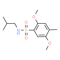 ChemSpider 2D Image | N-Isobutyl-2,5-dimethoxy-4-methylbenzenesulfonamide | C13H21NO4S