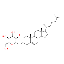 ChemSpider 2D Image | (8xi,9xi,14xi,17xi)-Cholest-5-en-3-yl D-glucopyranoside | C33H56O6