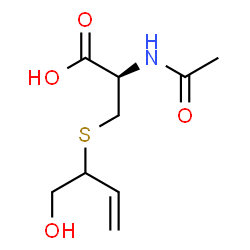ChemSpider 2D Image | N-Acetyl-S-(1-hydroxy-3-buten-2-yl)-L-cysteine | C9H15NO4S