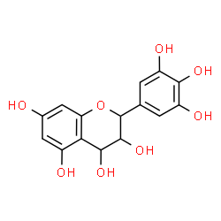 ChemSpider 2D Image | 2-(3,4,5-Trihydroxyphenyl)-3,4,5,7-chromanetetrol | C15H14O8