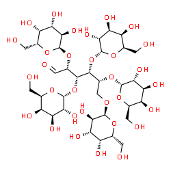 ChemSpider 2D Image | alpha-D-Galactopyranosyl-(1->2)-[alpha-D-galactopyranosyl-(1->3)]-[alpha-D-galactopyranosyl-(1->4)]-[alpha-D-galactopyranosyl-(1->5)]-[alpha-D-galactopyranosyl-(1->6)]-D-glucose | C36H62O31