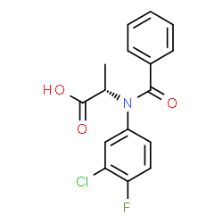 ChemSpider 2D Image | (S)-flamprop | C16H13ClFNO3