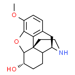 ChemSpider 2D Image | (6alpha)-3-Methoxy-4,5-epoxymorphinan-6-ol | C17H21NO3