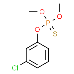 ChemSpider 2D Image | O-(3-Chlorophenyl) O,O-dimethyl phosphorothioate | C8H10ClO3PS