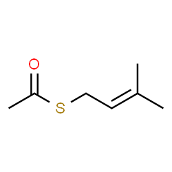 ChemSpider 2D Image | 3-Methyl-2-butenyl acetothioate | C7H12OS