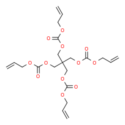 ChemSpider 2D Image | Allyl 3-{[(allyloxy)carbonyl]oxy}-2,2-bis({[(allyloxy)carbonyl]oxy}methyl)propyl carbonate | C21H28O12