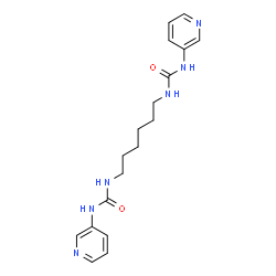 ChemSpider 2D Image | hexane-1,6-diylbis(3-pyridin-3-ylurea) | C18H24N6O2