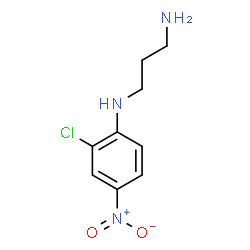 ChemSpider 2D Image | N-(2-Chloro-4-nitrophenyl)-1,3-propanediamine | C9H12ClN3O2