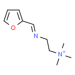 ChemSpider 2D Image | 2-[(E)-(2-Furylmethylene)amino]-N,N,N-trimethylethanaminium | C10H17N2O