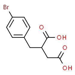 ChemSpider 2D Image | 2-(4-Bromobenzyl)succinic acid | C11H11BrO4