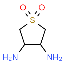 ChemSpider 2D Image | Tetrahydro-3,4-thiophenediamine 1,1-dioxide | C4H10N2O2S