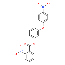 ChemSpider 2D Image | 3-(4-Nitrophenoxy)phenyl 2-nitrobenzoate | C19H12N2O7