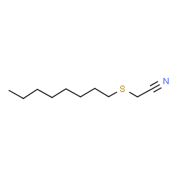ChemSpider 2D Image | (Octylsulfanyl)acetonitrile | C10H19NS