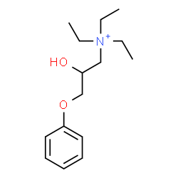 ChemSpider 2D Image | Triethyl-(2-hydroxy-3-phenoxy-propyl)-ammonium | C15H26NO2