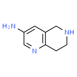ChemSpider 2D Image | 5,6,7,8-tetrahydro-1,6-naphthyridin-3-amine | C8H11N3
