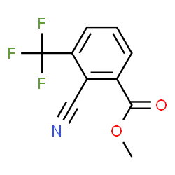 ChemSpider 2D Image | Methyl 2-cyano-3-(trifluoromethyl)benzoate | C10H6F3NO2