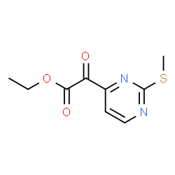 ChemSpider 2D Image | ethyl 2-(2-(methylthio)pyrimidin-4-yl)-2-oxoacetate | C9H10N2O3S