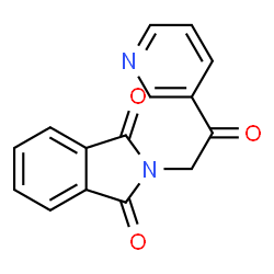ChemSpider 2D Image | 2-(2-Oxo-2-(pyridin-3-yl)ethyl)isoindoline-1,3-dione | C15H10N2O3