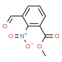 ChemSpider 2D Image | Methyl 3-formyl-2-nitrobenzoate | C9H7NO5