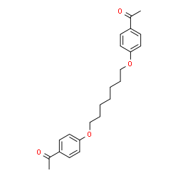 ChemSpider 2D Image | 1,1'-[1,7-Heptanediylbis(oxy-4,1-phenylene)]diethanone | C23H28O4