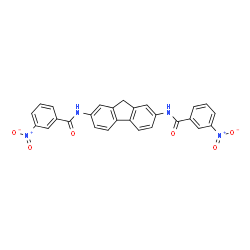 ChemSpider 2D Image | N,N'-9H-Fluorene-2,7-diylbis(3-nitrobenzamide) | C27H18N4O6