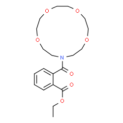 ChemSpider 2D Image | Ethyl 2-(1,4,7,10-tetraoxa-13-azacyclopentadecan-13-ylcarbonyl)benzoate | C20H29NO7