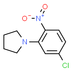 ChemSpider 2D Image | 1-(5-Chloro-2-nitrophenyl)pyrrolidine | C10H11ClN2O2