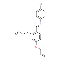 ChemSpider 2D Image | (2,4-Bis-allyloxy-benzylidene)-(4-chloro-phenyl)-amine | C19H18ClNO2