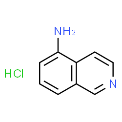 ChemSpider 2D Image | isoquinolin-5-amine hydrochloride | C9H9ClN2