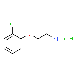 ChemSpider 2D Image | 2-(2-chlorophenoxy)ethanamine hydrochloride | C8H11Cl2NO