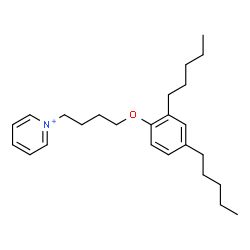 ChemSpider 2D Image | 1-[4-(2,4-Dipentylphenoxy)butyl]pyridinium | C25H38NO