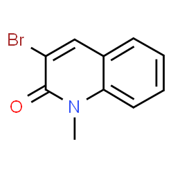 ChemSpider 2D Image | 3-Bromo-1-methyl-1H-quinolin-2-one | C10H8BrNO