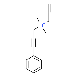 ChemSpider 2D Image | Dimethyl-(3-phenyl-prop-2-ynyl)-prop-2-ynyl-ammonium | C14H16N