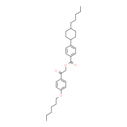 ChemSpider 2D Image | 2-[4-(Hexyloxy)phenyl]-2-oxoethyl 4-(4-pentylcyclohexyl)benzoate | C32H44O4