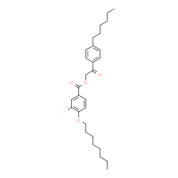 ChemSpider 2D Image | 2-(4-Hexylphenyl)-2-oxoethyl 3-fluoro-4-(octyloxy)benzoate | C29H39FO4