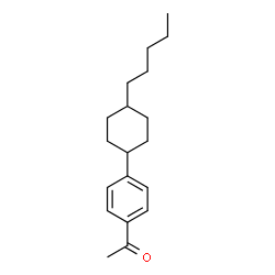 ChemSpider 2D Image | 1-[4-(4-Pentylcyclohexyl)phenyl]ethanone | C19H28O