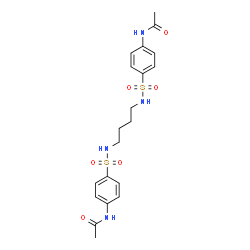 ChemSpider 2D Image | N,N'-[1,4-Butanediylbis(sulfamoyl-4,1-phenylene)]diacetamide | C20H26N4O6S2