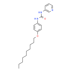 ChemSpider 2D Image | 1-[4-(decyloxy)phenyl]-3-pyridin-3-ylurea | C22H31N3O2
