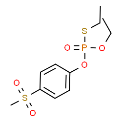 ChemSpider 2D Image | O,S-Diethyl O-[4-(methylsulfonyl)phenyl] phosphorothioate | C11H17O5PS2