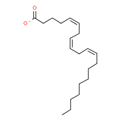 ChemSpider 2D Image | (5Z,8Z,11Z)-5,8,11-Icosatrienoate | C20H33O2